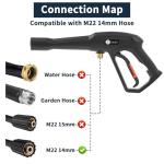 JOEJET Pressure Washer Gun with Jet Wand and Nozzles