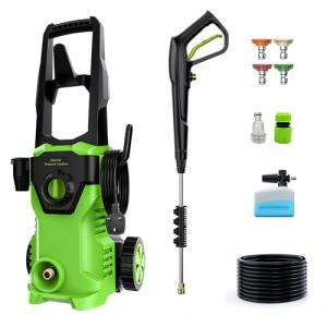PATOOLIO 160Bar Electric Pressure Washer with Foam Cannon