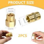 Brass Pressure Washer Coupler Set 22mm to 15mm