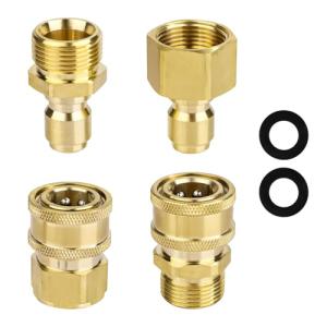 M22 to 1/4in Pressure Washer Adapter Set