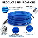 10M High Pressure Washer Drain Cleaning Kit