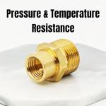 Brass M14 Female to M22 Male Pressure Washer Connector