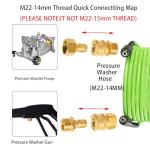 Geichan 4PCS Pressure Washer Adapter Set