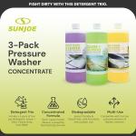 Sun Joe Pressure Washer Cleaning Solution Trio