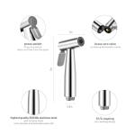 DJROLL Handheld Toilet Bidet Sprayer with Hose