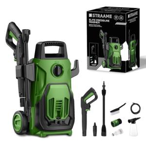 Straame Green 1600W Elite Pressure Washer Bundle
