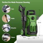 Straame Green 1600W Elite Pressure Washer Bundle