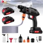 21V Cordless Pressure Washer, 870 PSI Portable Power