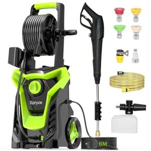 2000W Pressure Washer with Foam Cannon and Nozzles