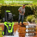 2000W Pressure Washer with Foam Cannon and Nozzles