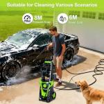 2000W Pressure Washer with Foam Cannon and Nozzles