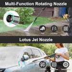 High-Pressure Washer with Hose Reel and Foam Cannon