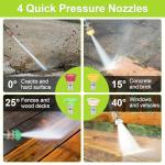 2000W Pressure Washer with Foam Cannon and Nozzles