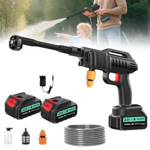 Wowspeed Cordless 21V Pressure Washer with Nozzle
