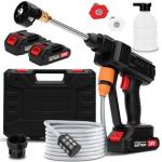 Portable Cordless High Pressure Washer with 2 Batteries