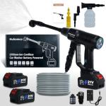 Huhomco Cordless 100Bar Power Washer with Batteries