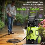 Adjustable Pressure Washer with Touch Screen & Foam Cannon