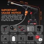 Portable Cordless High Pressure Washer with 2 Batteries
