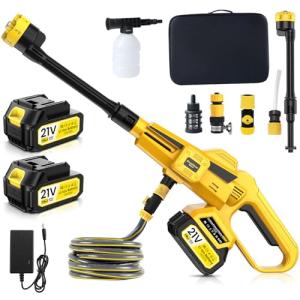 Cordless Pressure Washer 45 Bar with 6 Nozzles