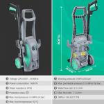 HAUSHOF Portable Electric High Pressure Washer 135 Bar