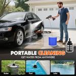 Teodute 1500W Cordless Portable Pressure Washer