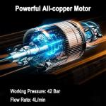 Cordless Portable Pressure Washer with 6-in-1 Nozzle