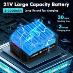 Wowspeed 1500W Cordless Handheld Pressure Washer Kit