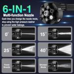 Cordless Portable Pressure Washer with 6-in-1 Nozzle