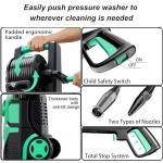 Adjustable Pressure Washer with Foam Cannon and Nozzles