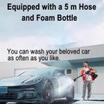 Cordless Portable Pressure Washer with 6-in-1 Nozzle