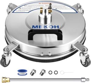 MEKOH 14" Heavy-Duty Pressure Washer Surface Cleaner
