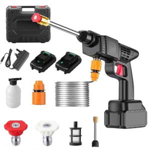 Cordless High-Pressure Electric Washer with Accessories