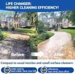 MEKOH 14" Heavy-Duty Pressure Washer Surface Cleaner