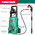 HYCHIKA 1600PSI Power Washer with Foam Cannon