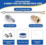 MEKOH 14" Heavy-Duty Pressure Washer Surface Cleaner