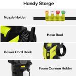 Chiidou 1800W Electric Pressure Washer with 4 Nozzles