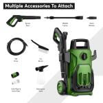 1600W Portable High Pressure Washer with Nozzle