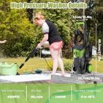 4000 PSI Electric Pressure Washer with Foam Cannon