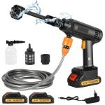 Portable Cordless High-Pressure Washer Kit with Batteries