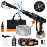 Cordless 2 Battery Pressure Washer, 652 PSI, Portable