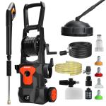 160 Bar Pressure Washer with Foam Cannon and Nozzles