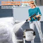 Portable Cordless High-Pressure Washer Kit with Batteries