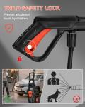 160 Bar Pressure Washer with Foam Cannon and Nozzles