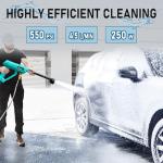 Cordless 600 PSI Power Washer with 6-in-1 Nozzle