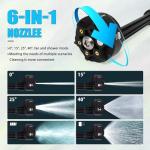 Cordless 600 PSI Power Washer with 6-in-1 Nozzle