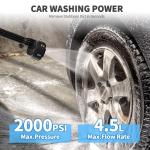 Beisty Cordless Pressure Washer - 2000 PSI Portable