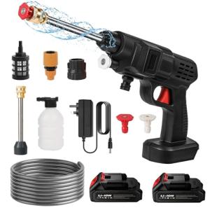 Cordless 21V High Pressure Washer with Nozzle