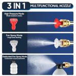 Cordless 21V High Pressure Washer with Nozzle