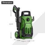 1600W Portable High Pressure Washer with Hose Reel
