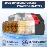 Cordless 21V High Pressure Washer with Nozzle